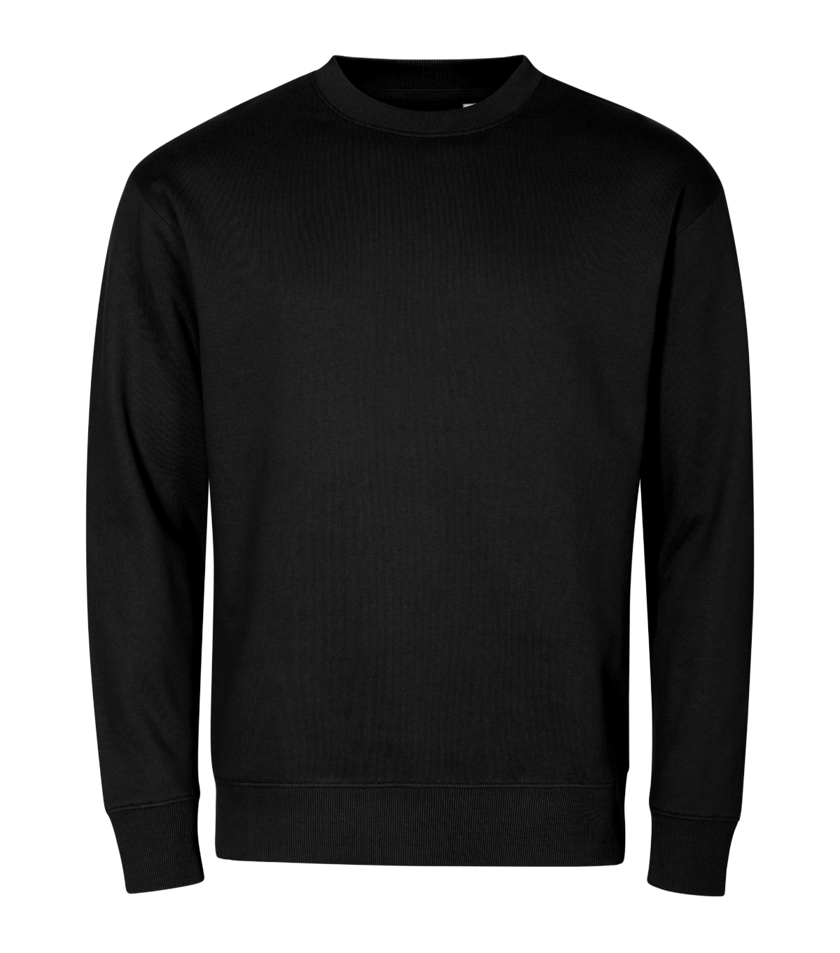 Bluza unisex MALFINI Crew — Czarny - obrazek 2