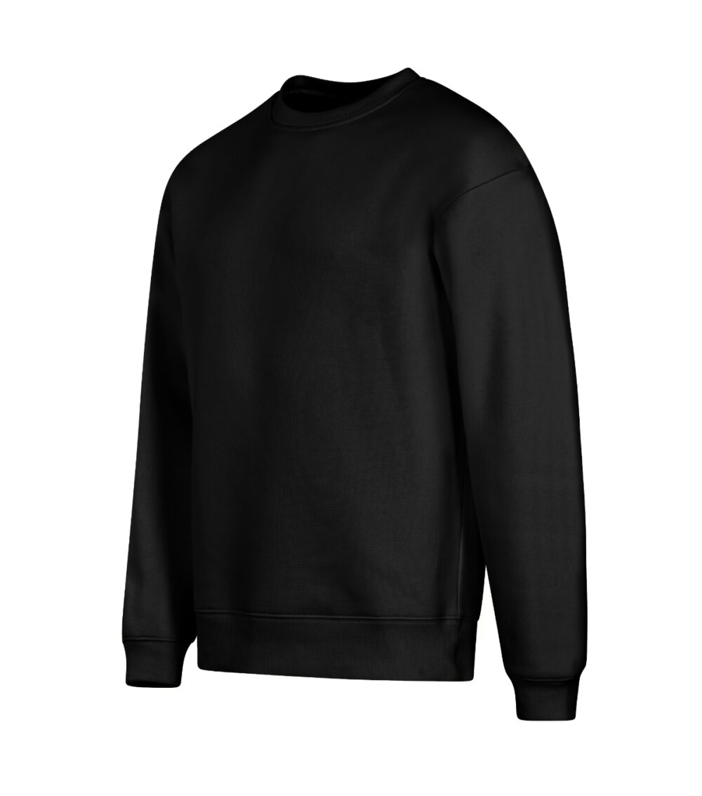Bluza unisex MALFINI Vibe Crew — Czarny