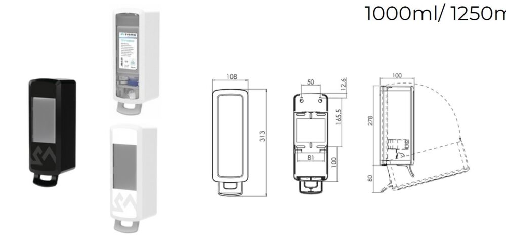Dozownik SVEMA DENALI-M 1000 ML do mydeł