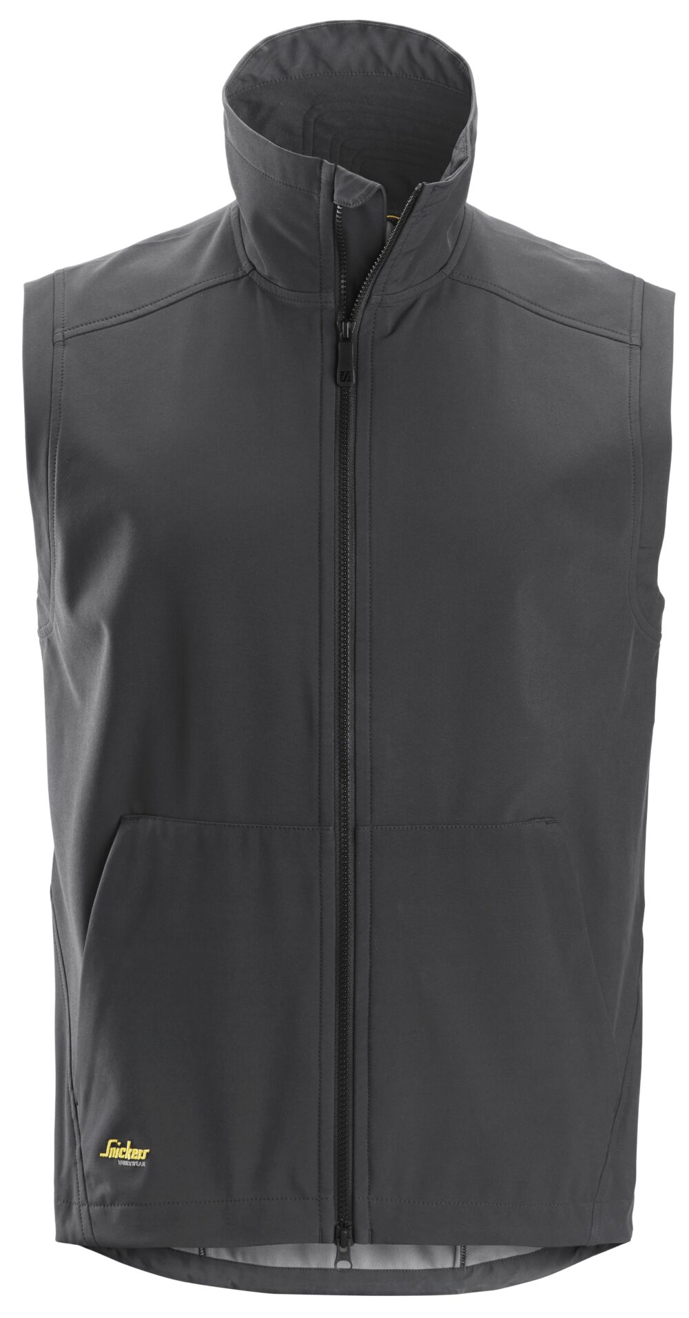 AllroundWork, Bezrękawnik wiatroszczelny softshell — Stalowy Szary
