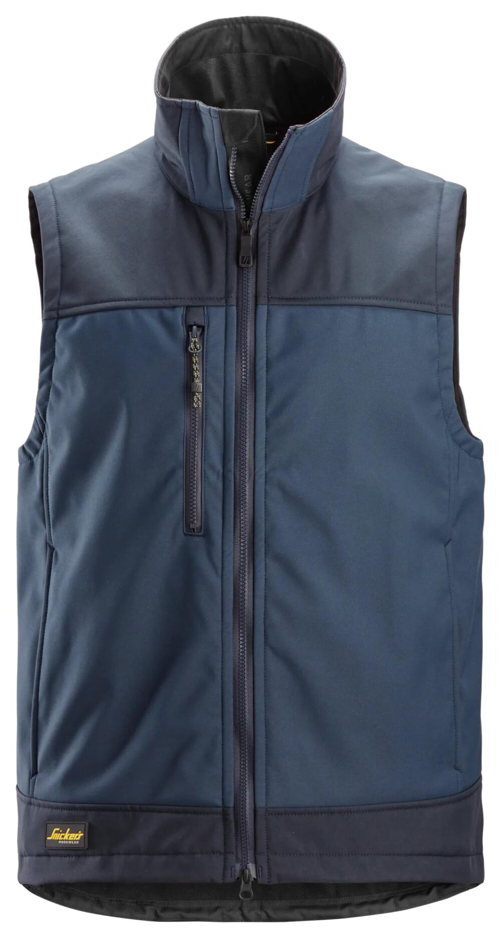 AllroundWork, Bezrękawnik softshell stretch — Granatowy / Ciemnogranatowy
