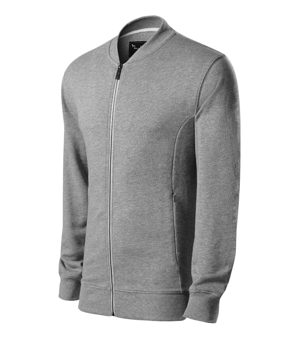 Bluza męska MALFINI Premium Bomber — Ciemnoszary melanż
