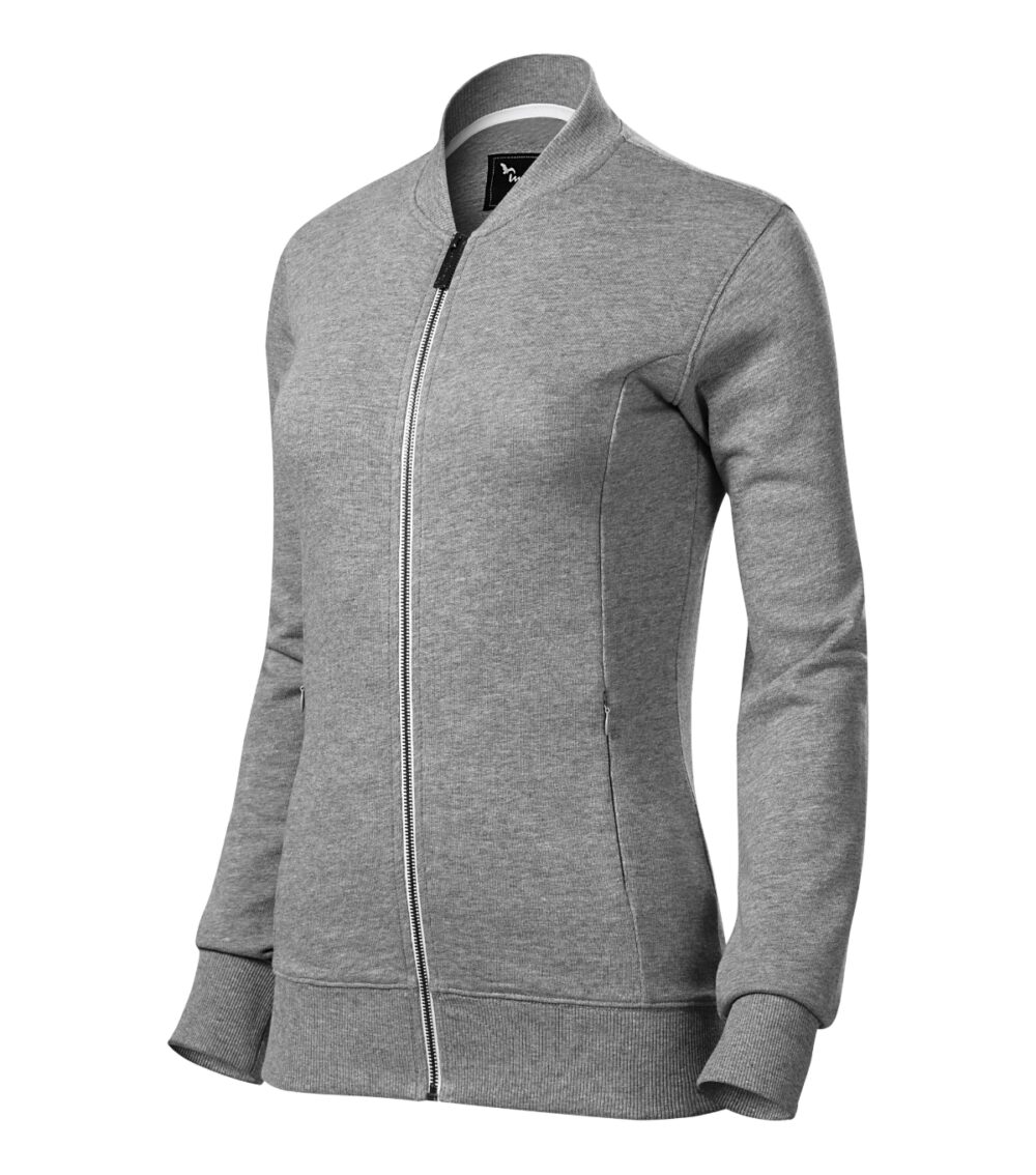 Bluza damska MALFINI Premium Bomber — Ciemnoszary melanż