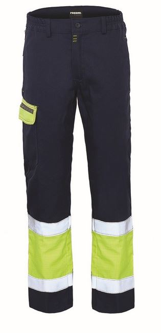 Spodnie multinorma ROSSINI TPS A00151 granatowo żółte