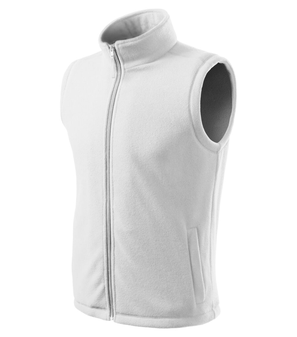 Kamizelka polarowa unisex RIMECK Next — Biały