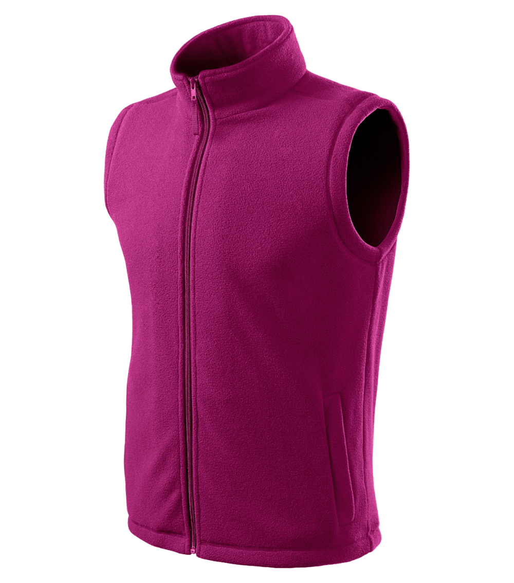 Kamizelka polarowa unisex RIMECK Next — Fuchsia red