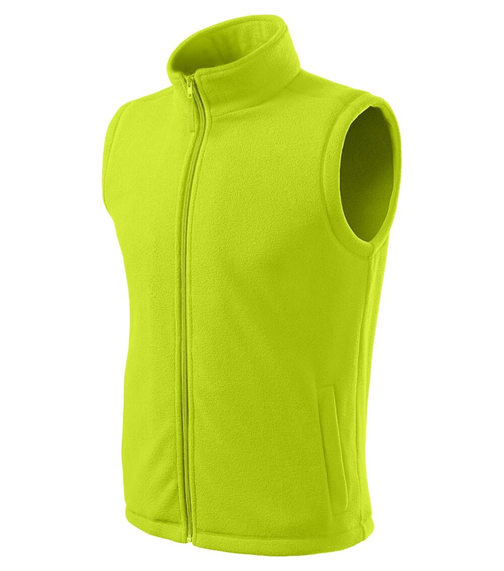 Kamizelka polarowa unisex RIMECK Next — Limonka