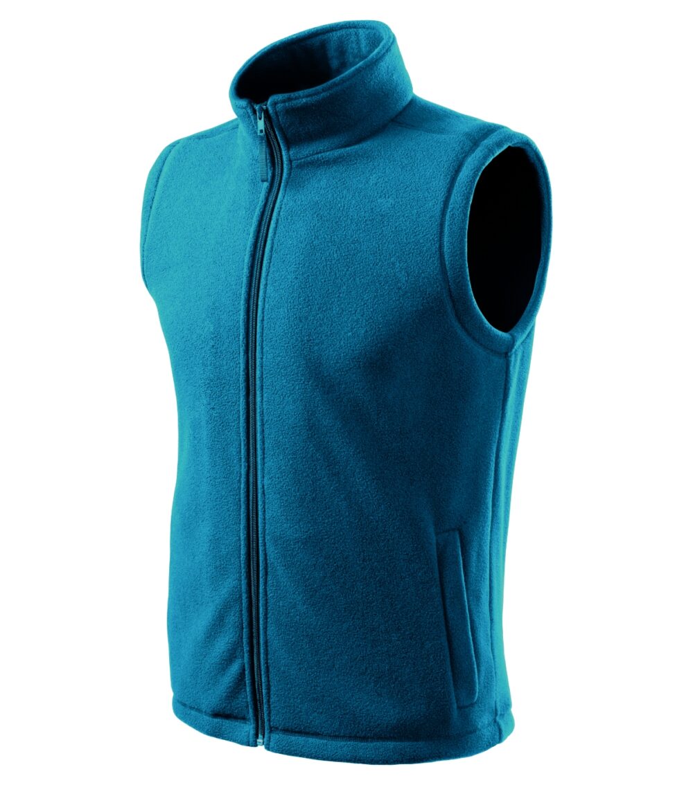 Kamizelka polarowa unisex RIMECK Next — Petrol blue