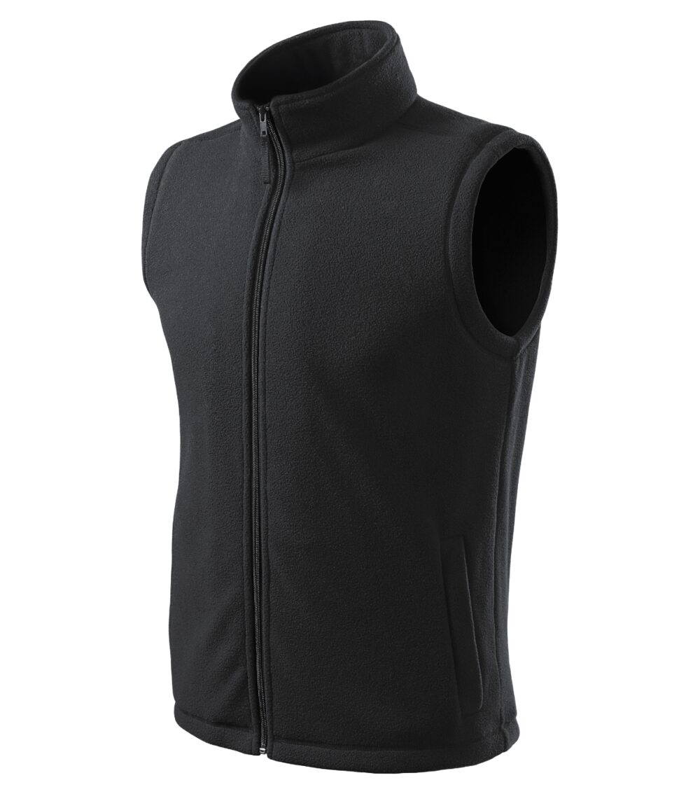 Kamizelka polarowa unisex RIMECK Next — Ebony gray