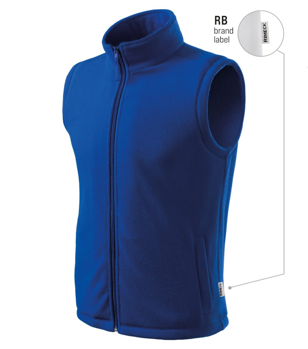 Kamizelka polarowa unisex RIMECK Next — Chabrowy 05 (brand label)