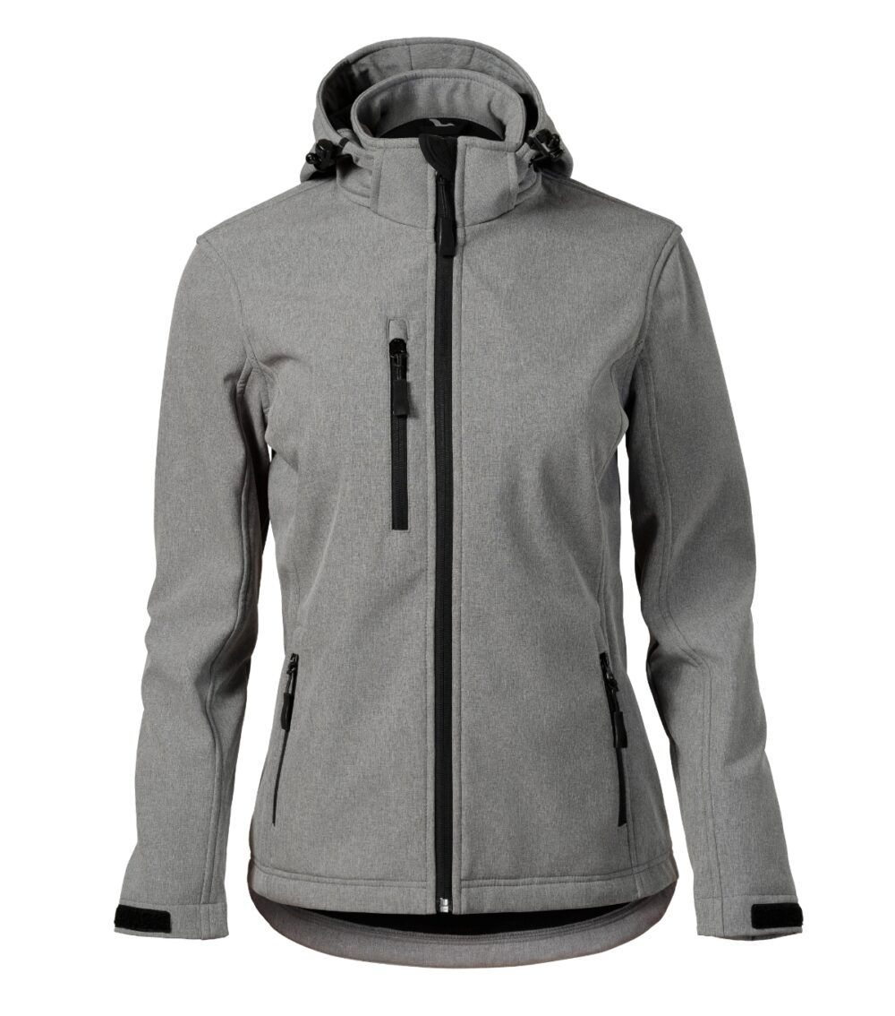 Softshell kurtka damska MALFINI Performance — Ciemnoszary melanż