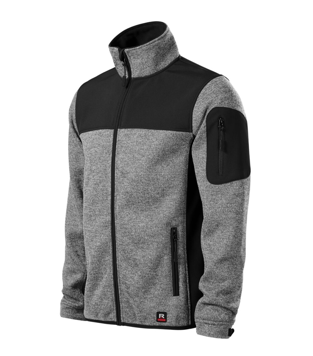 Softshell kurtka męska RIMECK Casual — Knit light gray