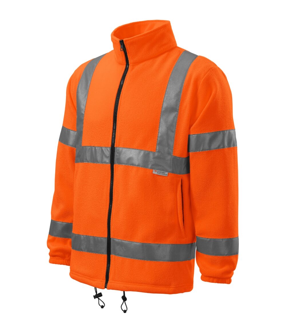 Polar unisex RIMECK HV Fleece Jacket — Fluorescencyjny pomarańczowy