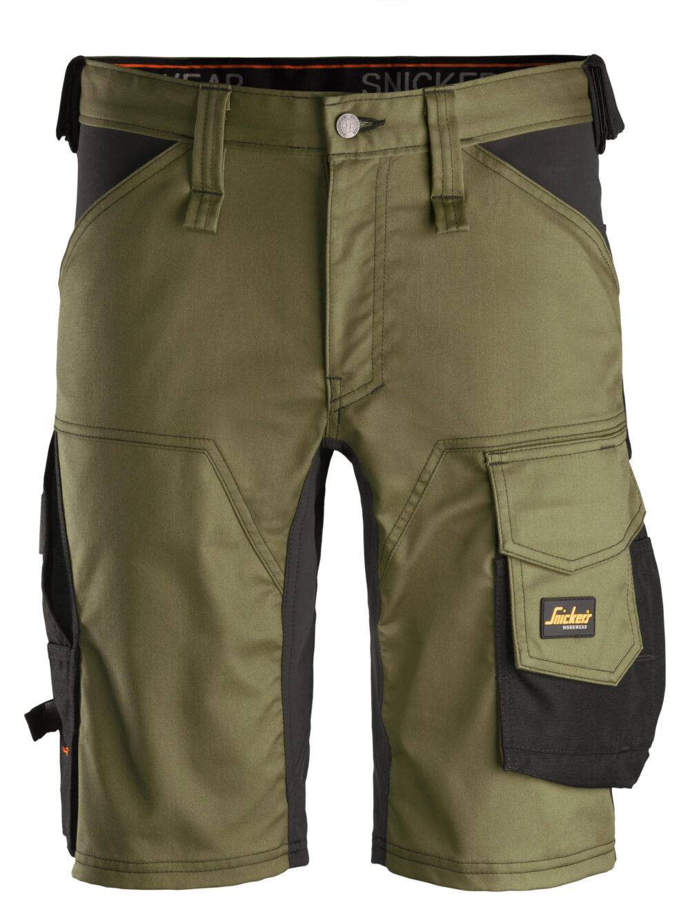 AllroundWork, Spodenki stretch — Khaki / Czarny