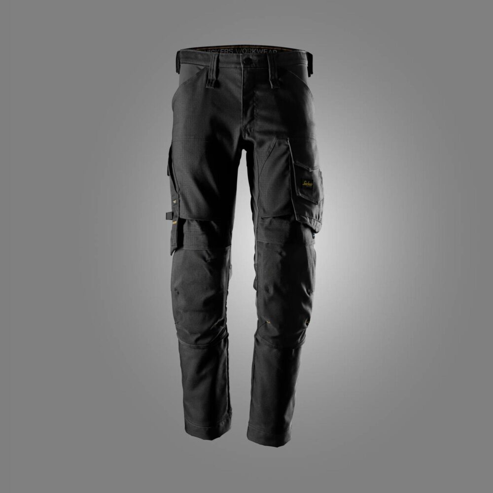 AllroundWork, Spodnie Canvas stretch — Czarny