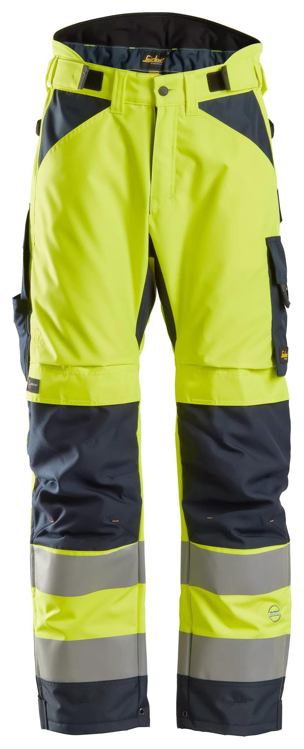 High-Vis, Spodnie odblaskowe ocieplane 37.5®, EN 20471/2 — Żółty Odblaskowy / Granatowy