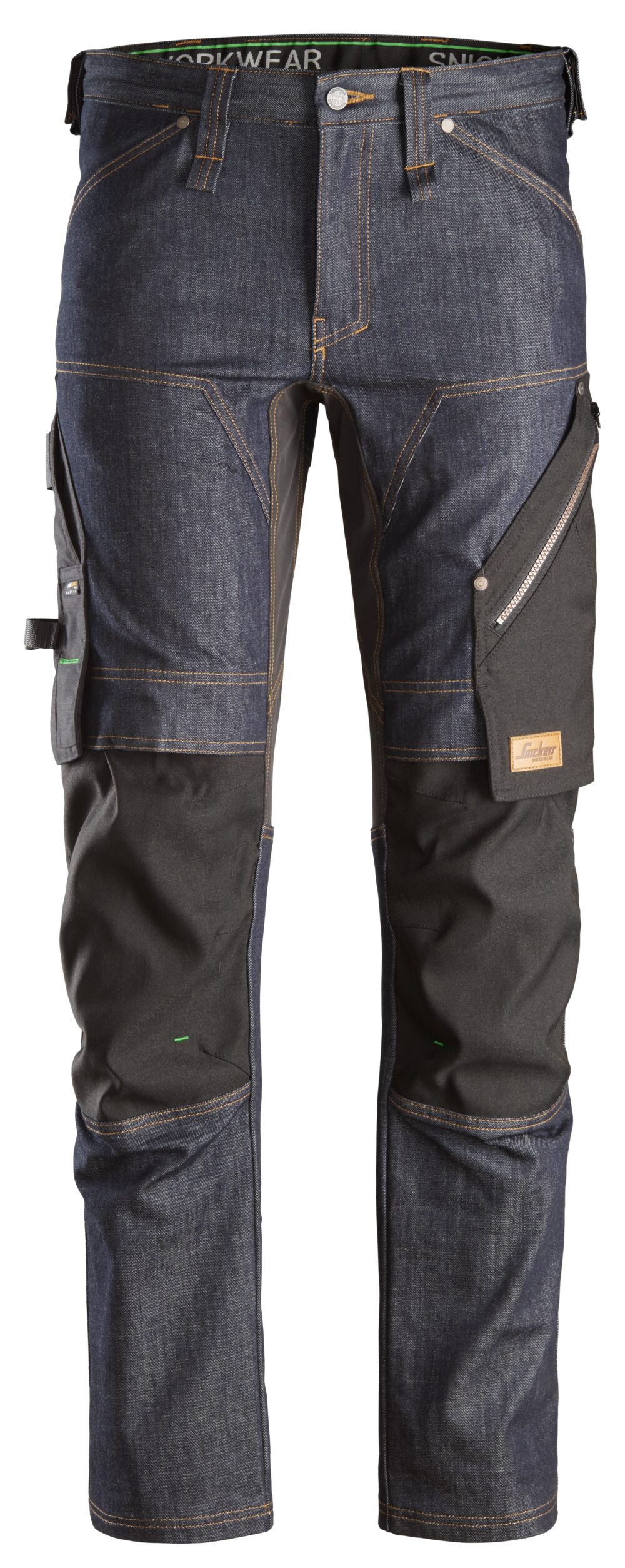 FlexiWork, Spodnie Denim+ — Dżinsowy / Czarny