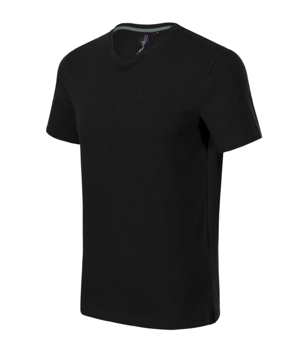 Koszulka męska MALFINI Premium Action V-neck — Czarny