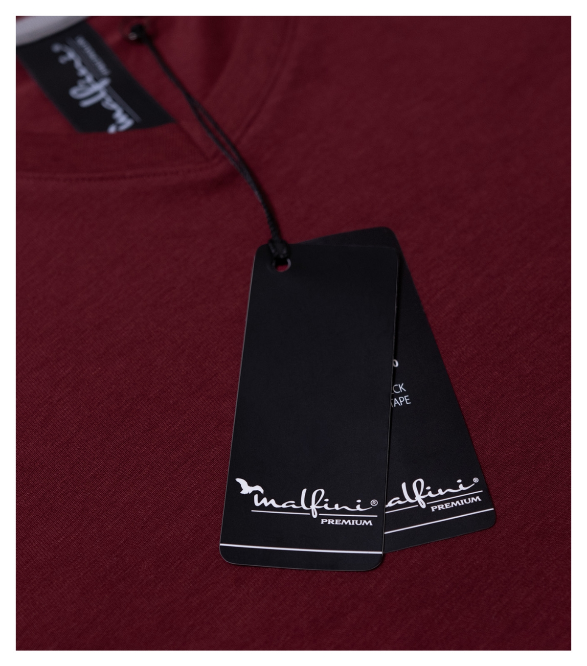 Koszulka męska MALFINI Premium Action V-neck — Formula red - obrazek 4