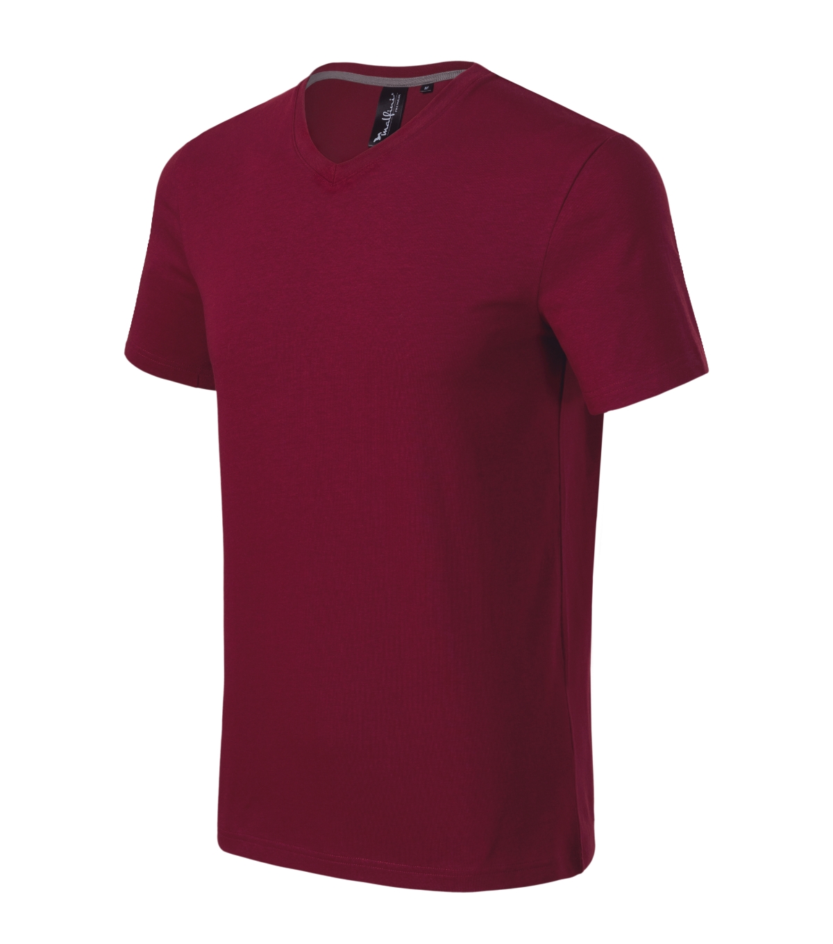 Koszulka męska MALFINI Premium Action V-neck — Garnet