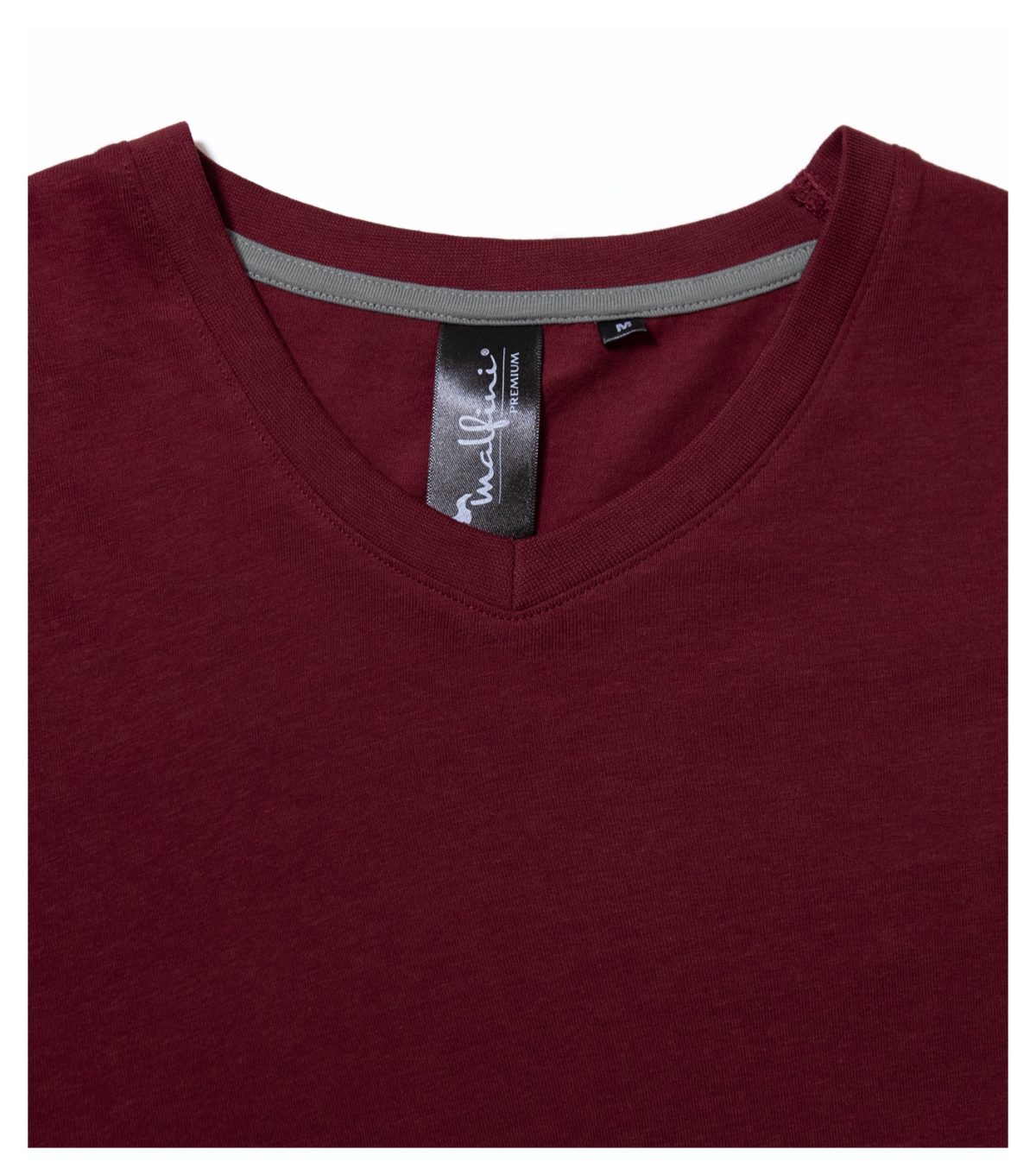 Koszulka męska MALFINI Premium Action V-neck — Garnet - obrazek 3