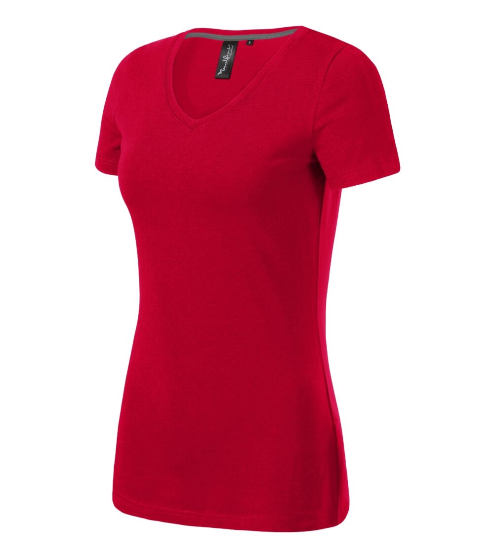 Koszulka damska MALFINI Premium Action V-neck — Formula red