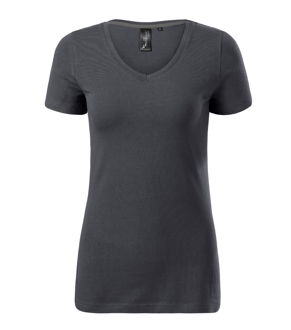 Koszulka damska MALFINI Premium Action V-neck — Jasny antracyt - obrazek 2