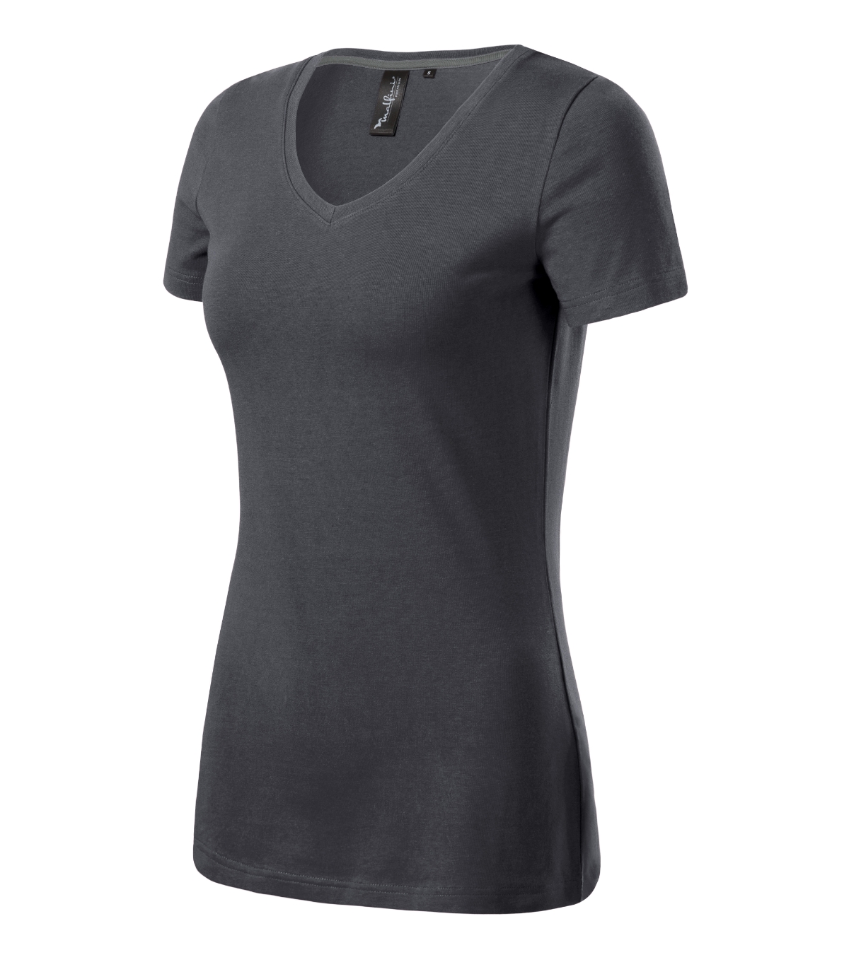Koszulka damska MALFINI Premium Action V-neck — Jasny antracyt