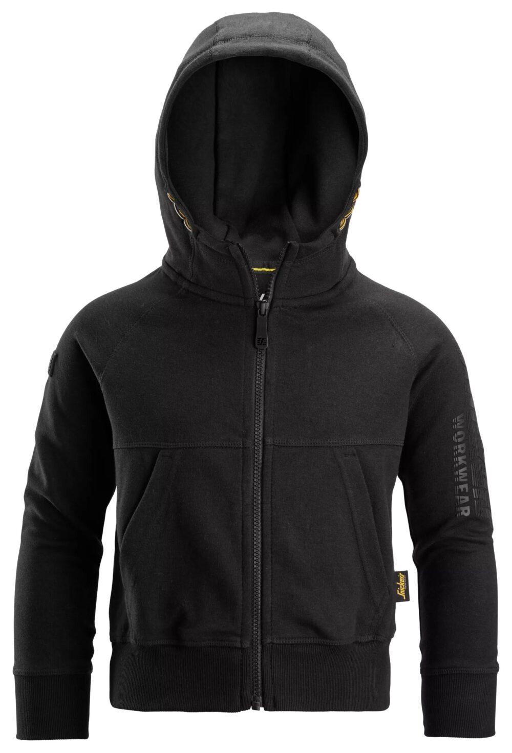 Bluza Logo Junior z kapturem, na suwak — Czarny