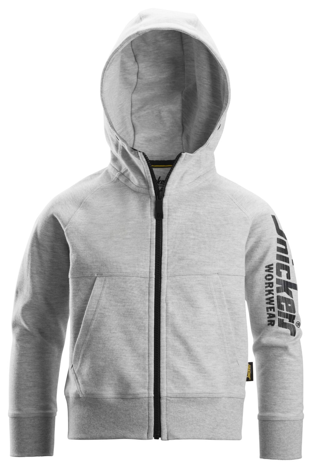 Bluza Logo Junior z kapturem, na suwak — Szary Melanż
