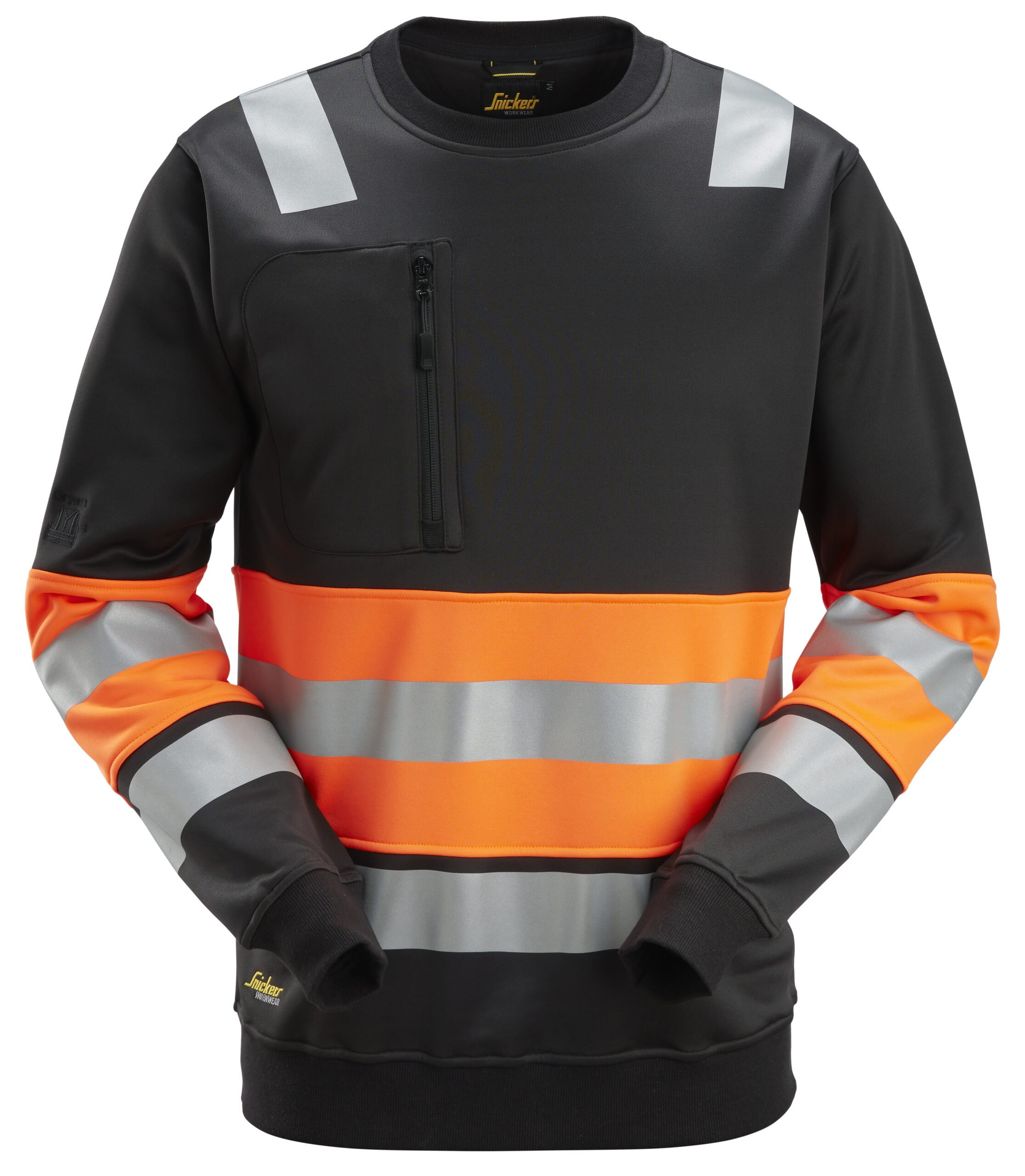 High-Vis, Bluza odblaskowa, EN 20471/1 — Czarny / Pomarańczowy Odblaskowy