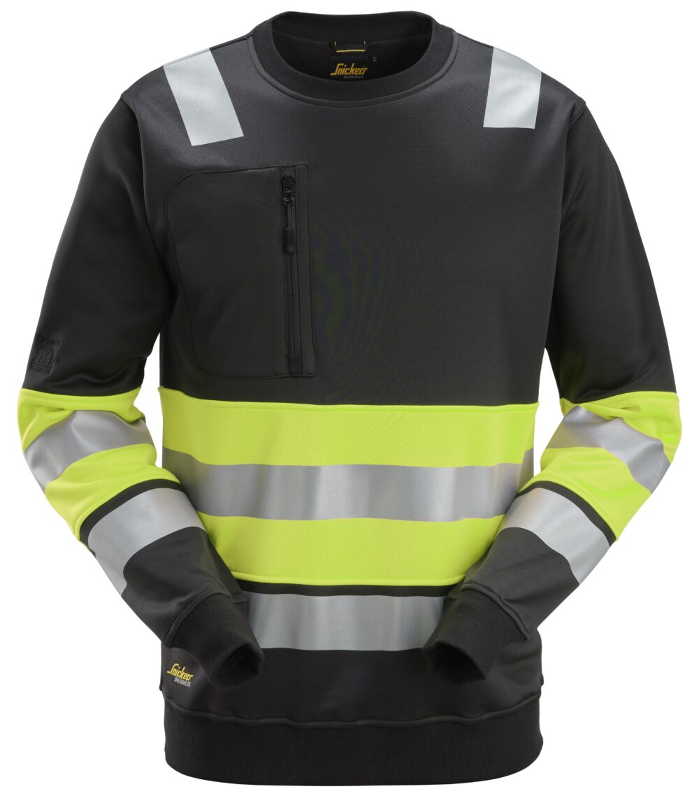 High-Vis, Bluza odblaskowa, EN 20471/1 — Czarny / Żółty Odblaskowy