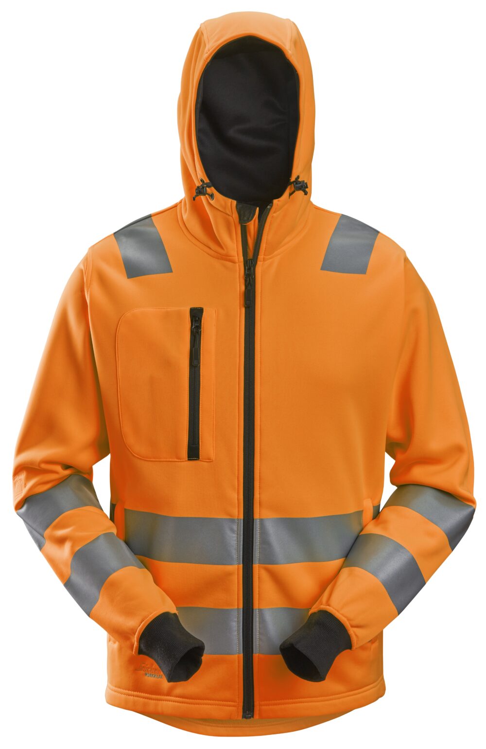High-Vis, Bluza odblaskowa z kapturem, na suwak, EN 20471/2/3