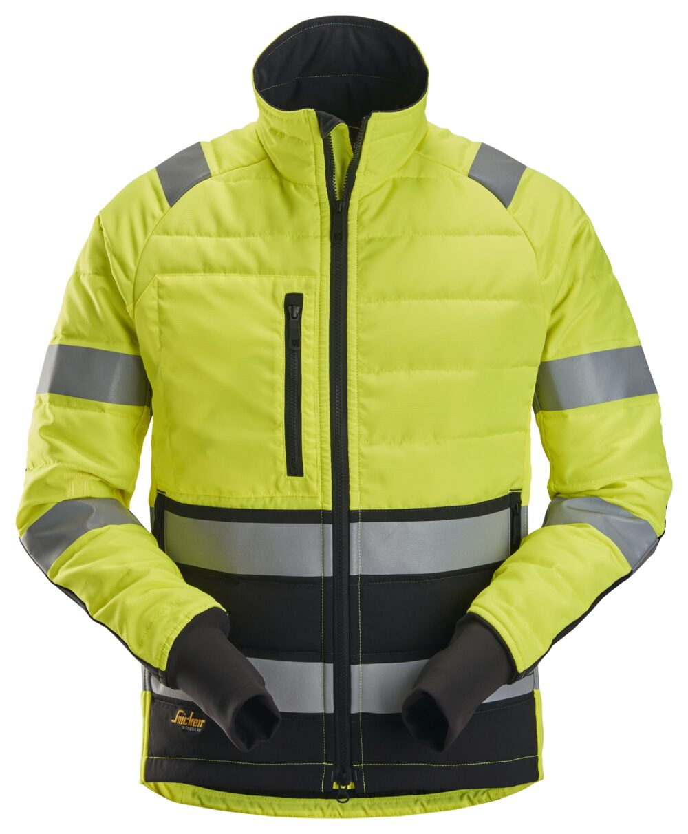 High-Vis, Kurtka odblaskowa, pikowana, EN 20471/2 — Żółty Odblaskowy / Czarny