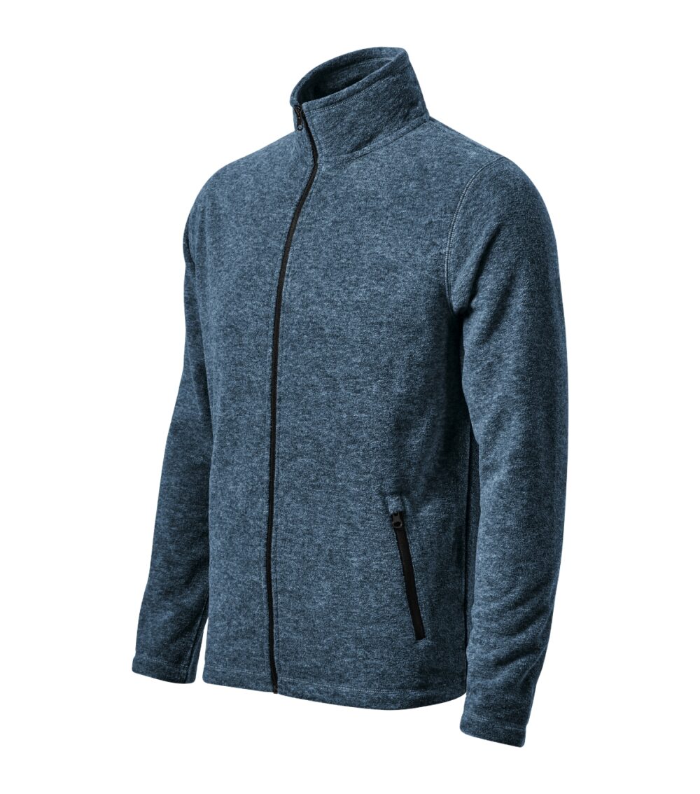 Micro polar męski MALFINI Factor — Ciemny denim melanż