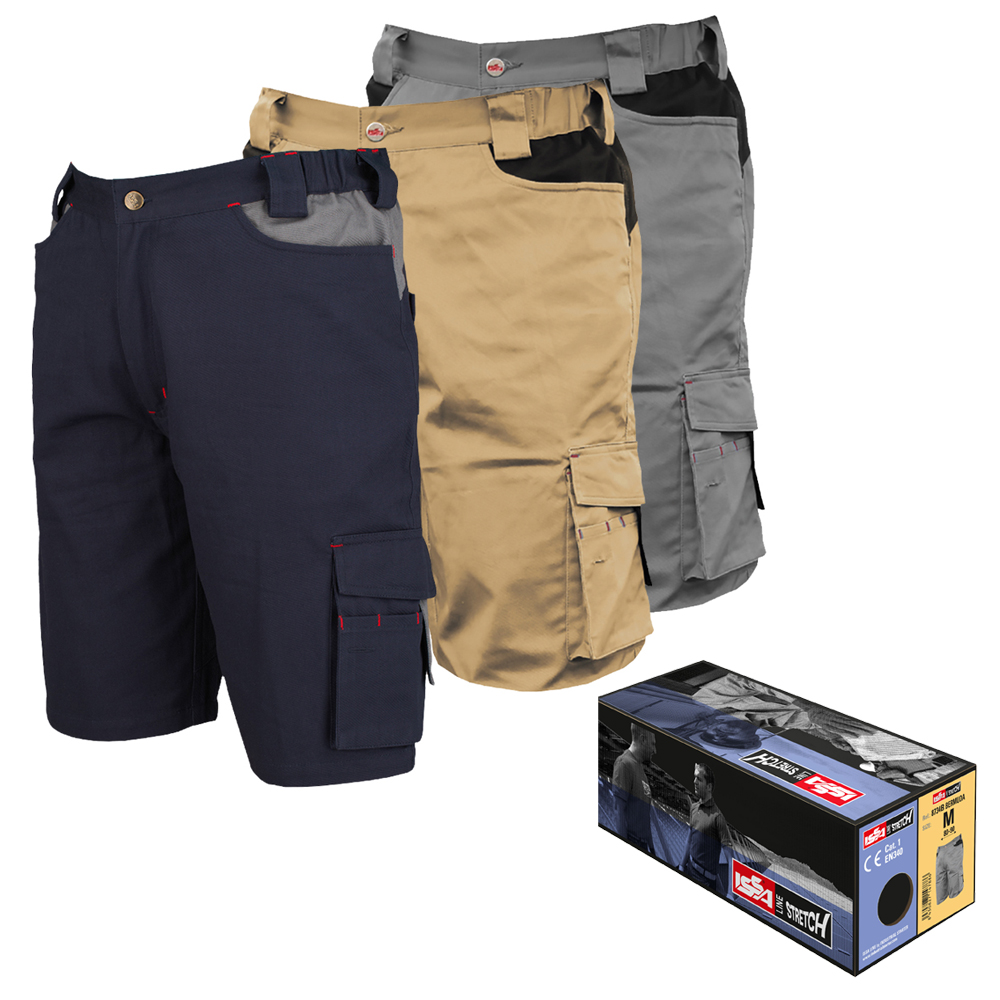Spodnie robocze bermudy STRETCH w pudełku 8734B