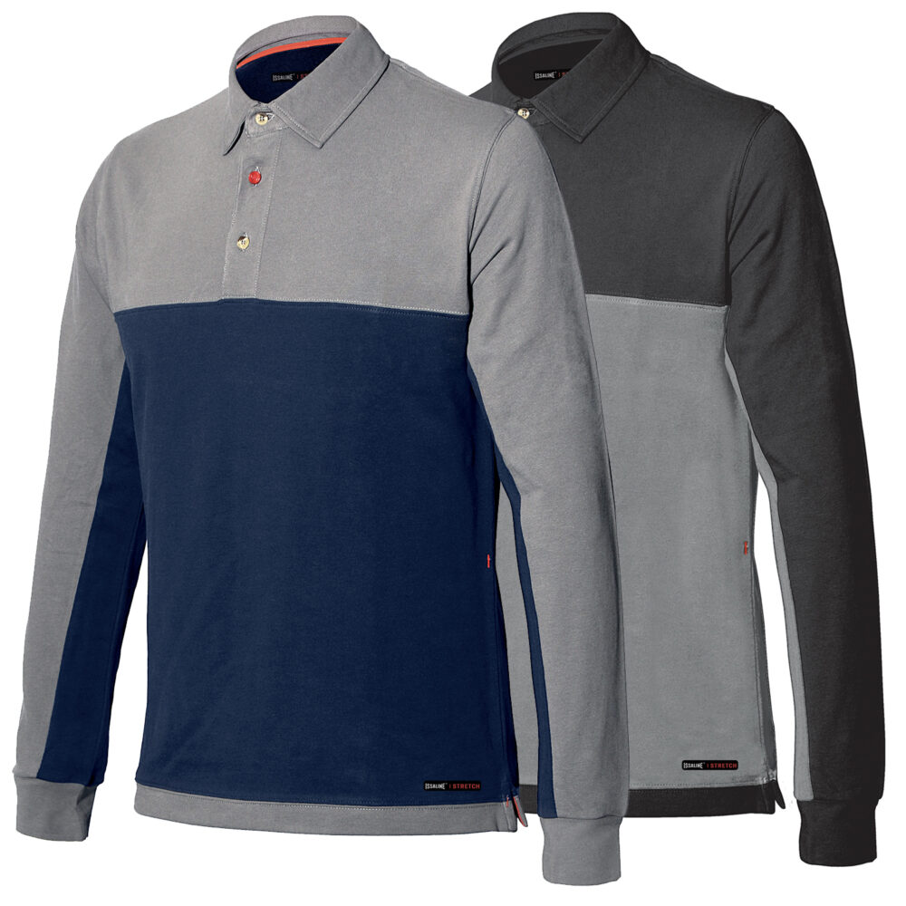 Koszula Polo Stretch z Długim Rękawem 8776