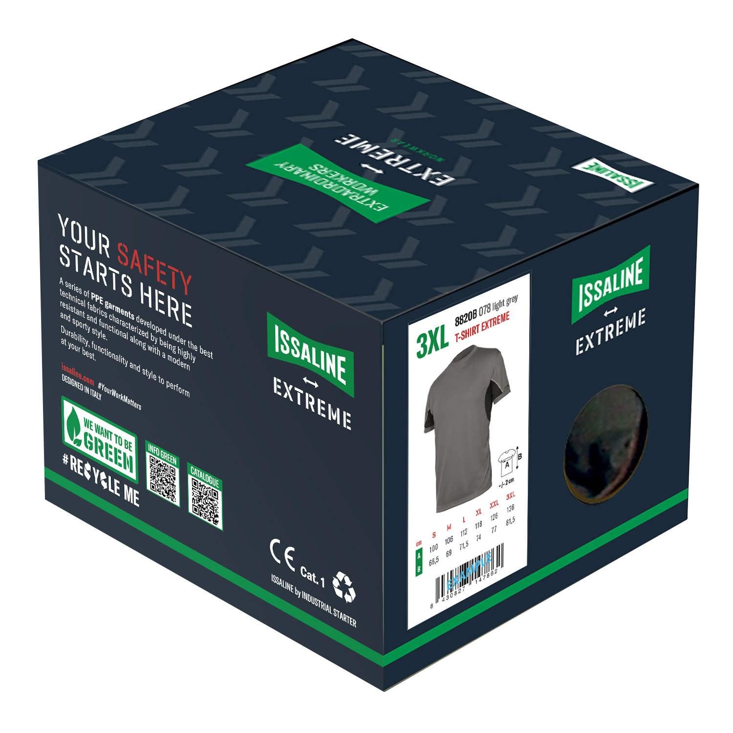 *T-SHIRT ISSA EXTREME IN BOX 8820B - obrazek 2