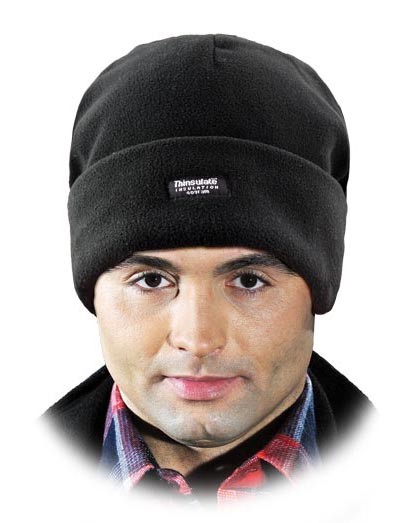 CZAPKA OCIEPLANA Z POLARU Z WYŚCIÓŁKĄ THINSULATE W KOLORZE CZARNYM ROZMIAR 60