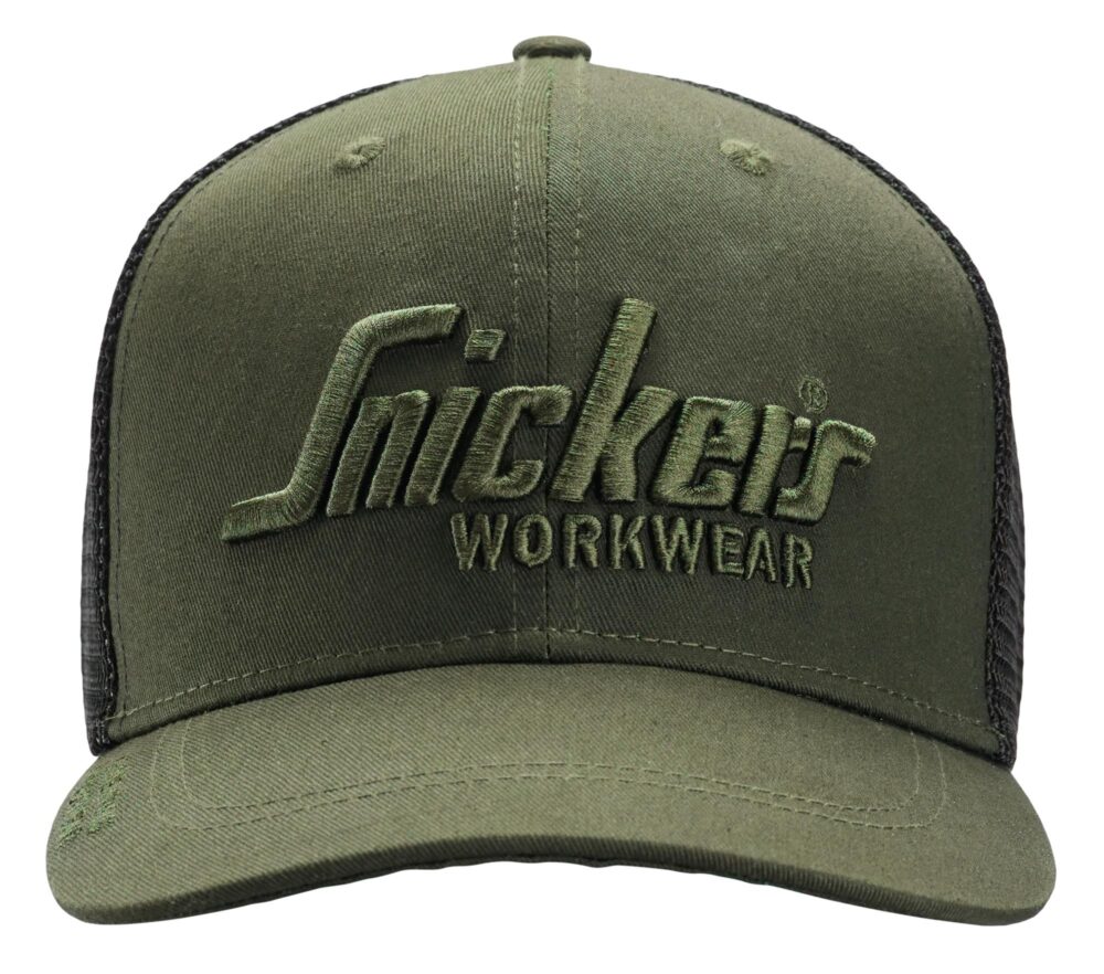 Czapka z daszkiem Trucker — Khaki Zielone / Czarny
