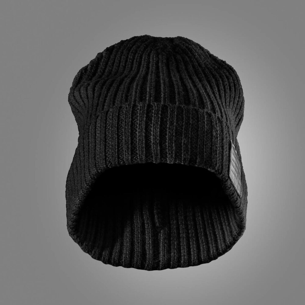 Czapka wełniana Fisherman — Czarny