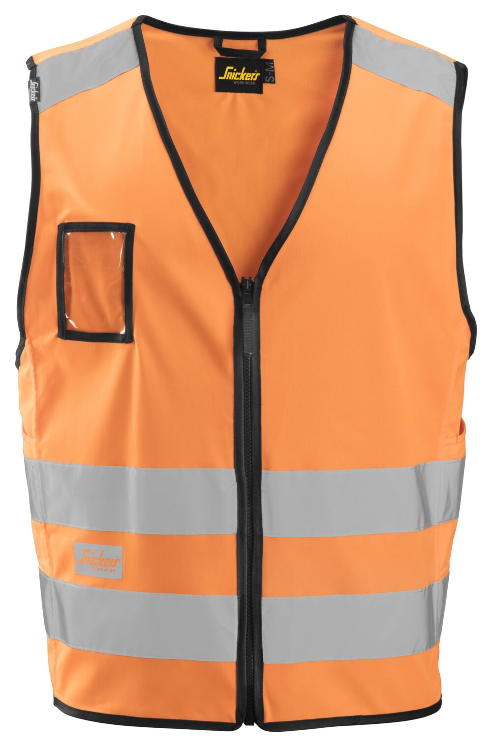 High-Vis, Kamizelka odblaskowa MultiPockets™ - na suwak, EN 471/2 — Pomarańczowy Odblaskowy
