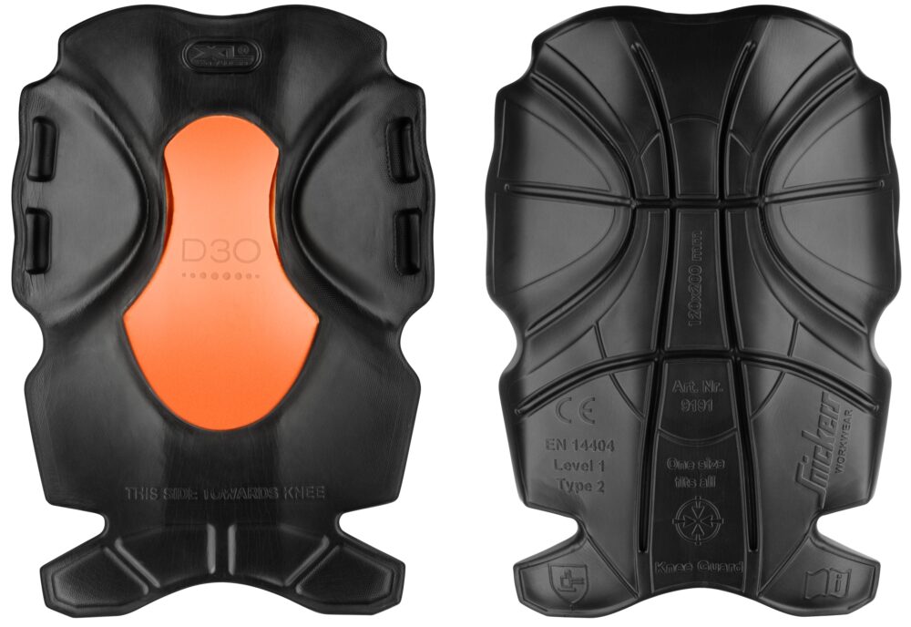 Nakolanniki D3O® XTR — Czarny / Pomarańczowy