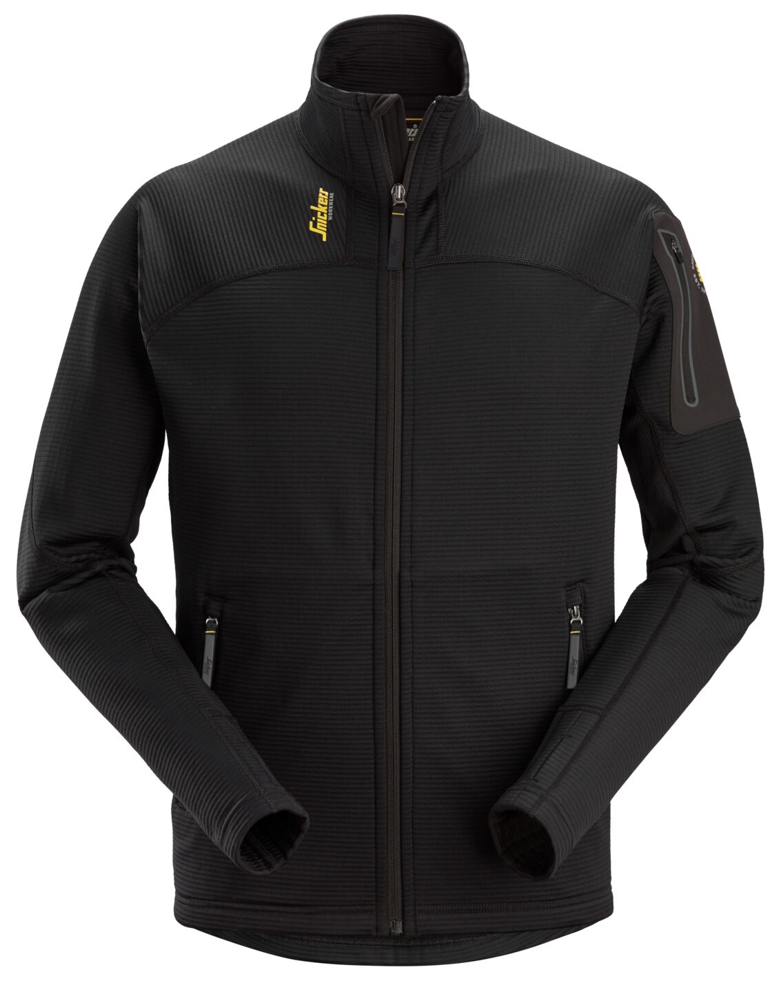 Bluza Micro Fleece, na suwak — Czarny