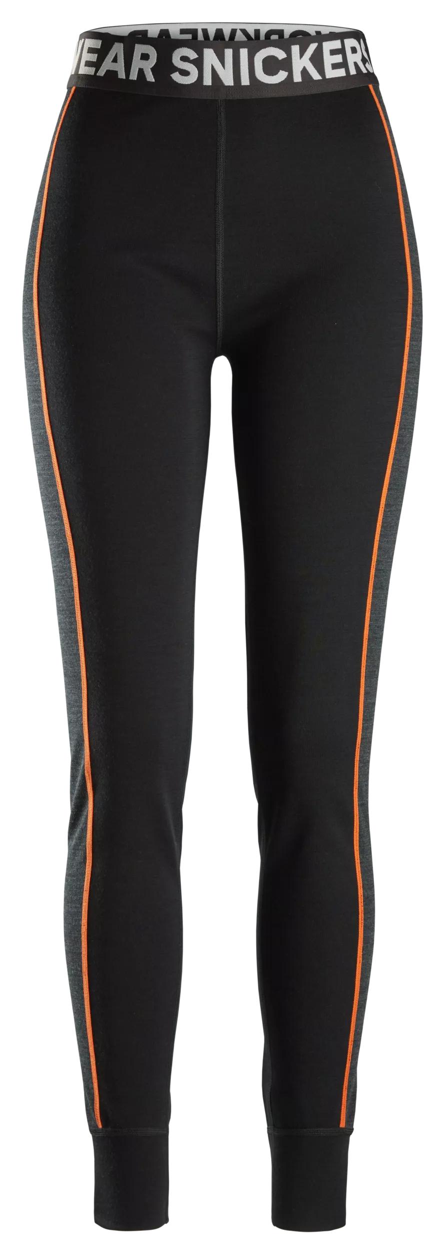 Legginsy merino Stay Warm, warstwa bazowa - damskie — Czarny / Antracytowy Melanż