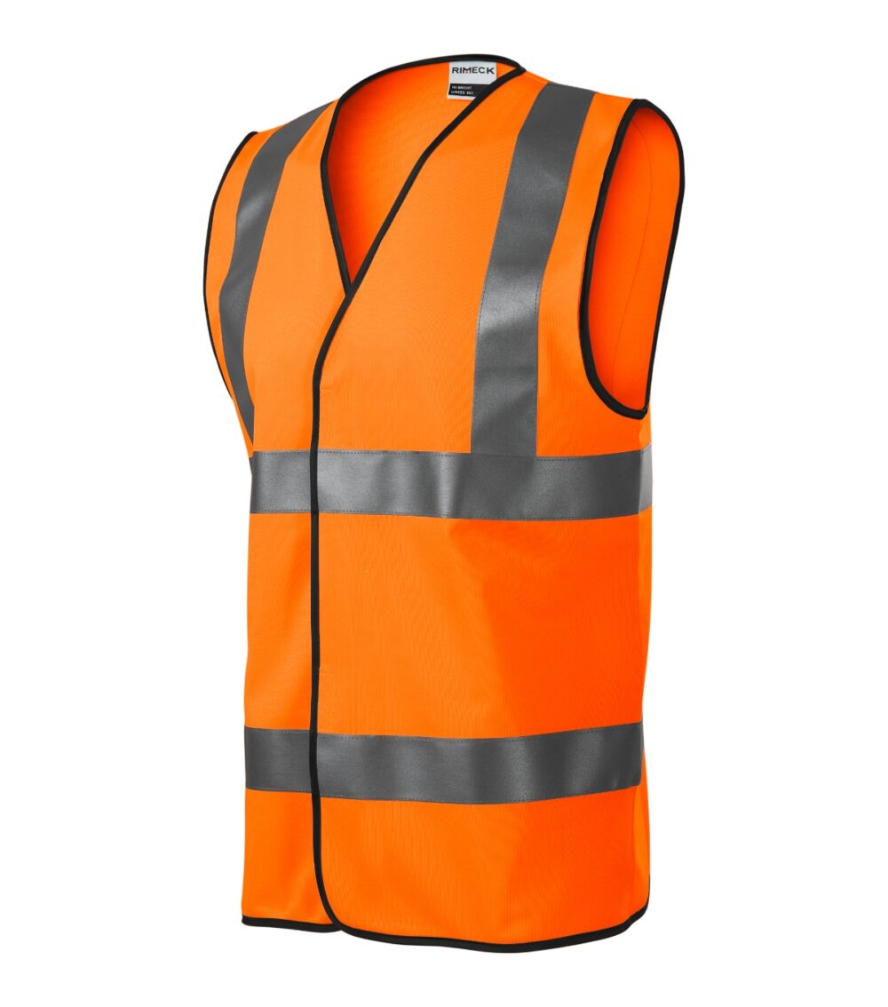 Kamizelka odblaskowa unisex RIMECK HV Bright — Fluorescencyjny pomarańczowy