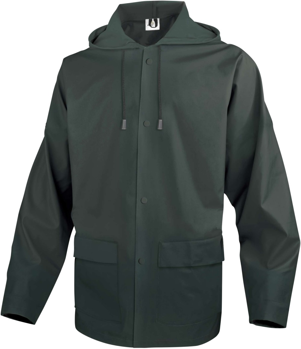 Bluza przeciwdeszczowa z polistru powlekanego na zewnątrz Delta Plus 900VES — Zielony
