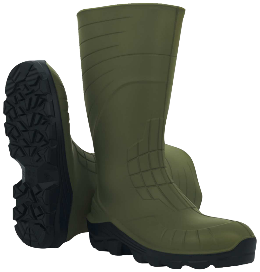 Obuwie bezpieczne wysokie z pu Delta Plus AEROBUILD S5 CI FO SR — Khaki