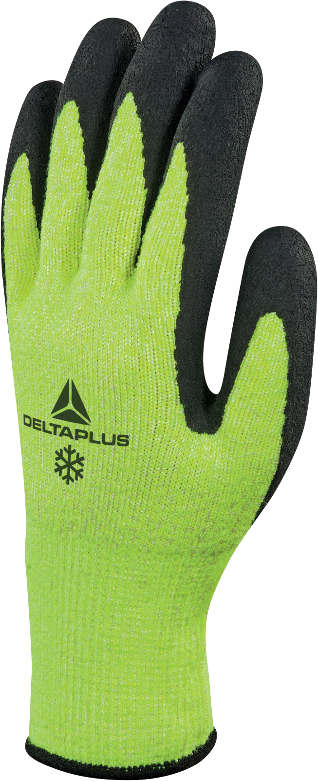 Rękawice dziane z hdpe Delta Plus APOLLON WINTER CUT VV737 — Żółty fluo-czarny