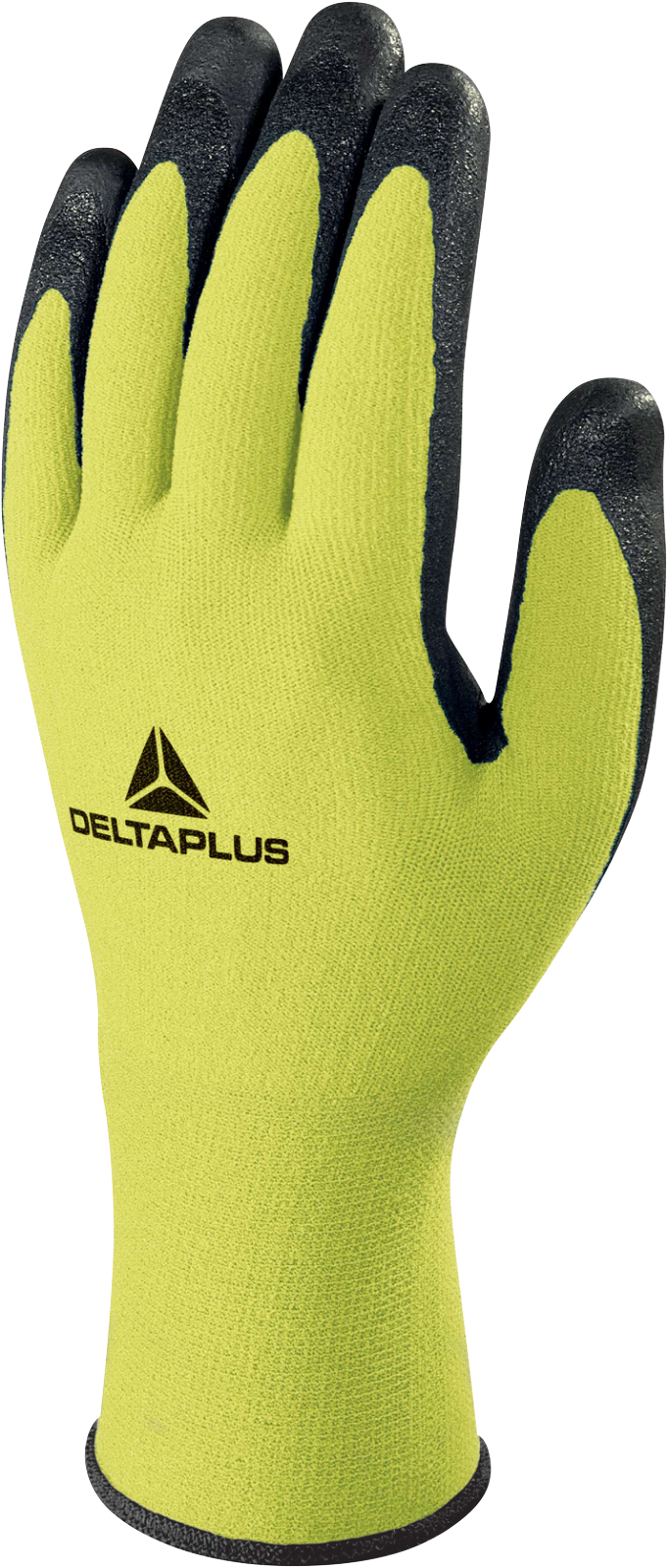 Rękawice dziane z poliamidu spandex® Delta Plus APOLLONIT VV734 — Żółty fluo-czarny